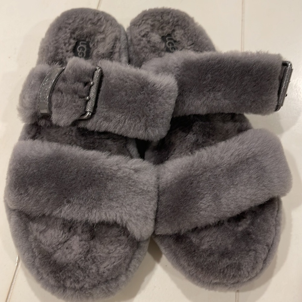 Ugg Fuzz Yeah Genuine Shearling Slide - image 3